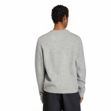 Ανδρική Πλεκτή Μπλούζα Γκρι - adidas Originals Trefoil Essentials Fully Knit Εικόνα 0