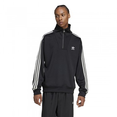 Ανδρική Μακρυμάνικη Μπλούζα Μαύρη - adidas Originals Funnel Neck
