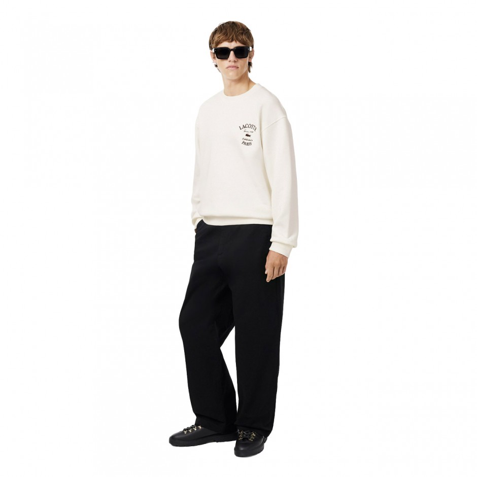 LACOSTE SWEATSHIRTS SH978570V Εκρού