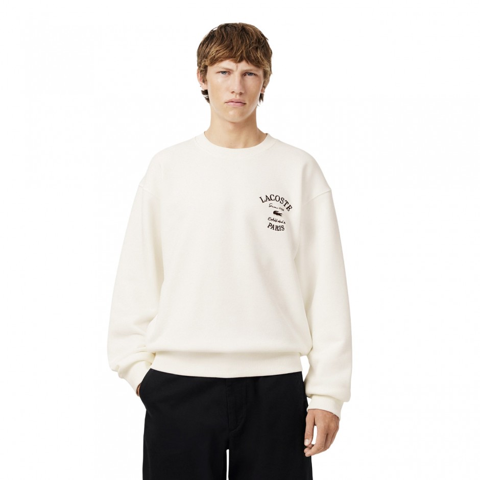 LACOSTE SWEATSHIRTS SH978570V Εκρού