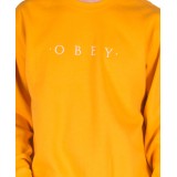 OBEY NOUVELLE II CREW 112480055-GOLD Μουσταρδί