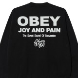 Ανδρικό Φούτερ Μαύρο - Obey Joy Faded Εικόνα 1