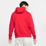 Nike Sportswear Club Fleece Κόκκινο - Ανδρική Μπλούζα Φούτερ  Εικόνα 0