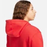 Nike Sportswear Club Fleece Κόκκινο - Ανδρική Μπλούζα Φούτερ  Εικόνα 2