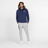Nike Sportswear Club Fleece Μπλε - Ανδρική Μπλούζα Φούτερ  Εικόνα 3
