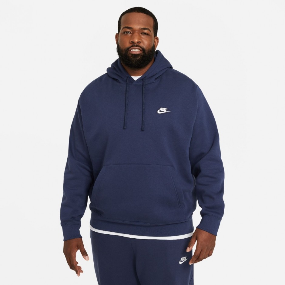 Nike Sportswear Club Fleece Μπλε - Ανδρική Μπλούζα Φούτερ 
