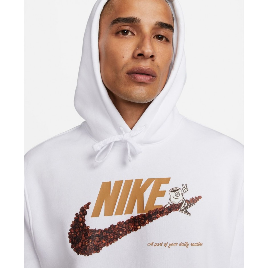 NIKE M NSW HOODIE BB PO SOLE CAFE DX6512-100 White