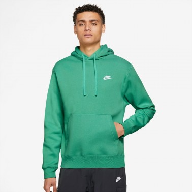 Nike Sportswear Club Fleece Πράσινο - Ανδρική Μπλούζα Φούτερ Με Κουκούλα