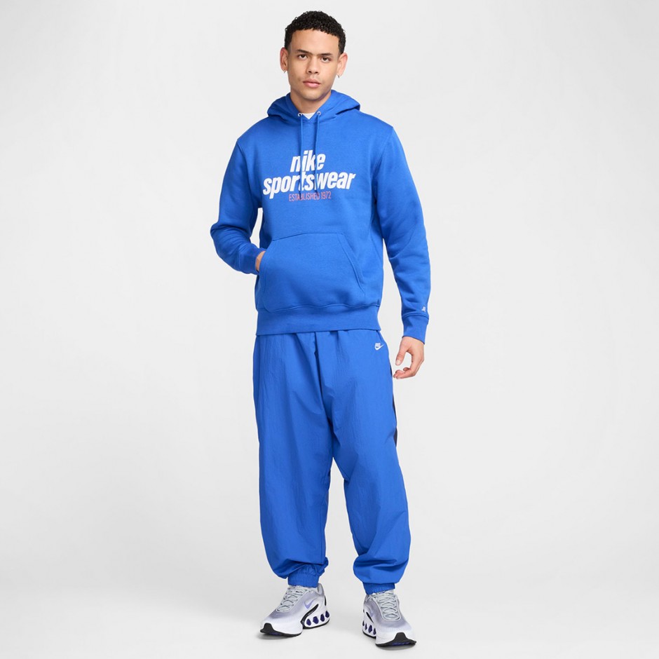 NIKE M NK CLUB BB PO HDY NSW GFX HJ2159-480 Royal Blue