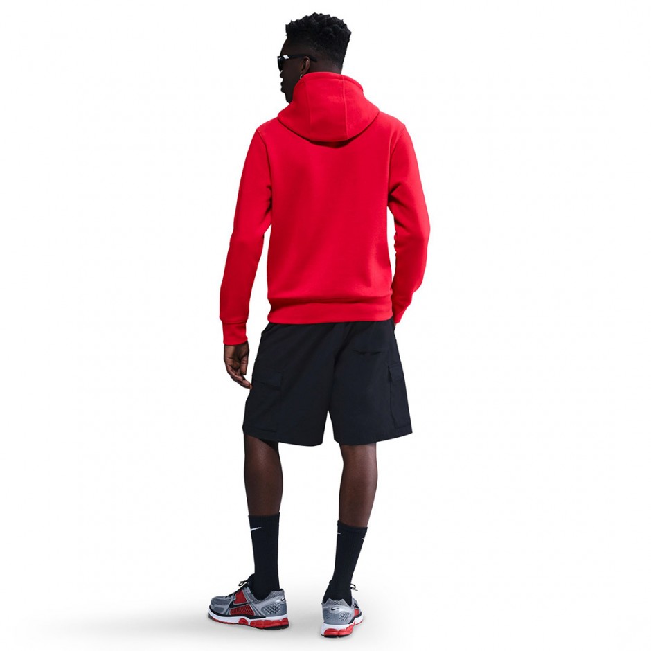 NIKE M NK CLUB HOODIE FN3859-657 Red