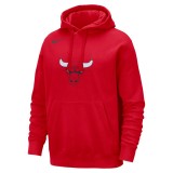 Ανδρικό Φούτερ NBA Κόκκινο - Nike Chicago Bulls Club Εικόνα 