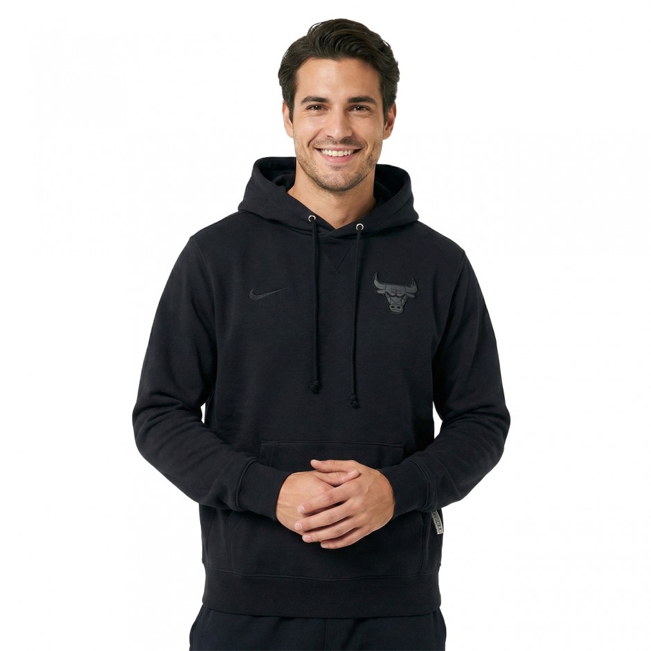 Ανδρικό Φούτερ NBA Μαύρο - Nike Chicago Bulls Standard Issue