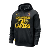 Ανδρικό Φούτερ NBA Μαύρο - Nike Los Angeles Lakers Club Courtside Εικόνα 