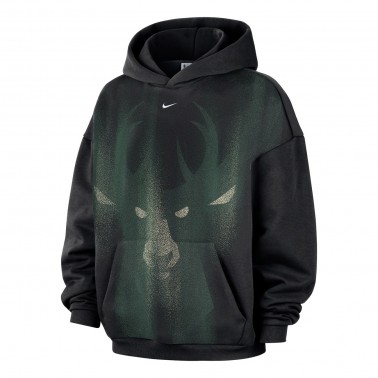 Ανδρικό Φούτερ NBA Μαύρο - Nike Milwaukee Bucks Standard Issue