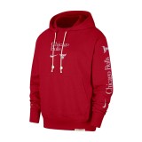 Nike Chicago Bulls Standard Issue Courtside Κόκκινο - Ανδρική Μπλούζα Φούτερ NBA Εικόνα 
