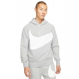 NIKE M NSW SWOOSH TCH FLC PO HD DD8222-063 Γκρί Εικόνα 