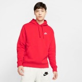 Nike Sportswear Club Fleece Κόκκινο - Ανδρική Μπλούζα Φούτερ  Εικόνα 