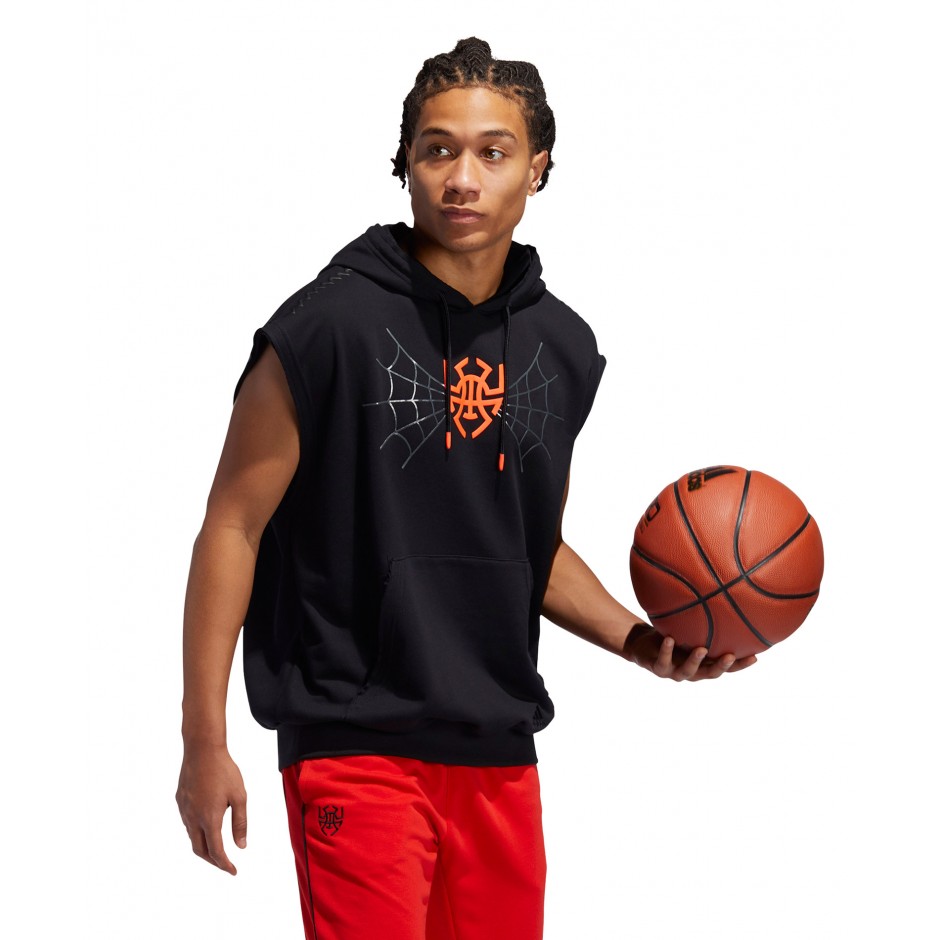 adidas Performance DM SS HOODIE FR5748 Μαύρο