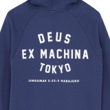 Men's Hoodie Blue - Deus Harajuku Address Image 2