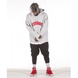 STUSSY CHENILLE ARCH APPLIQUE HOOD 118336-ASH HEATHER Γκρί Εικόνα 2