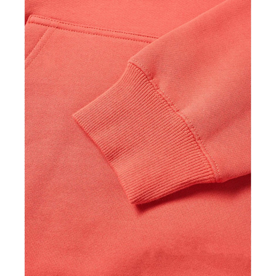 STUSSY STOCK LOGO APP. HOODIE 118391-PALE RED Κοραλί
