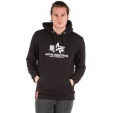 ALPHA INDUSTRIES BASIC HOODIE 178312-03 Μαύρο Εικόνα 
