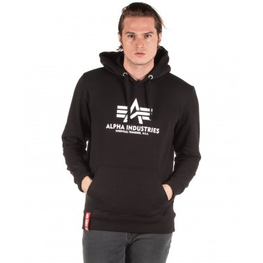 ALPHA INDUSTRIES BASIC HOODIE 178312-03 Μαύρο