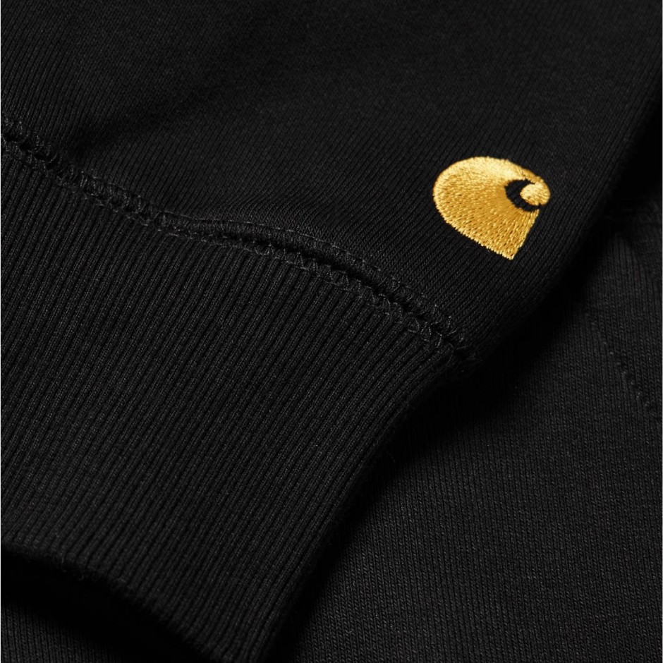 CARHARTT WIP HOODED CHASE SWEAT I033661-00FXX Black