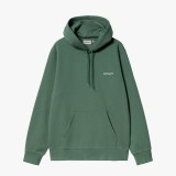 CARHARTT WIP HOODED SCRIPT EMBROIDERY SWEATSHIRT I033658-00XXX Coal Image 1