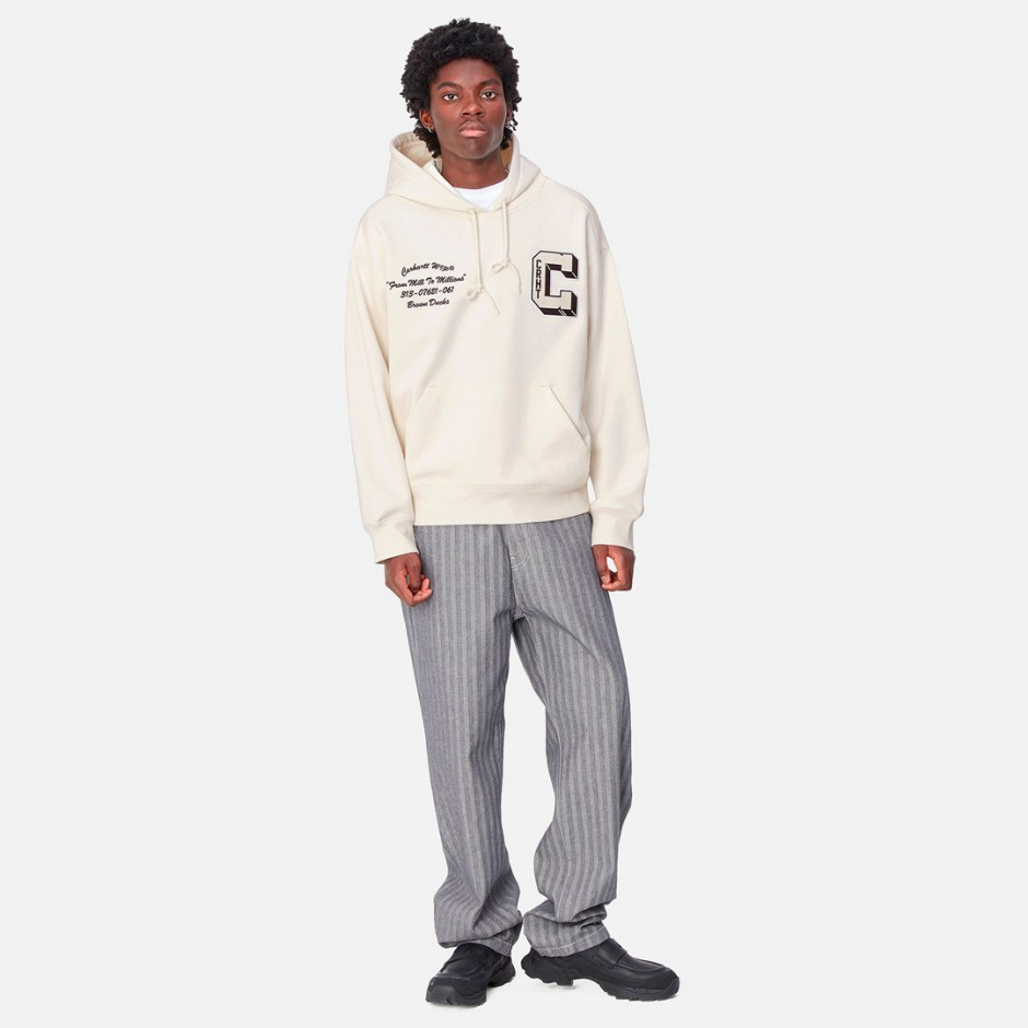 CARHARTT WIP HOODED BROWN DUCKS SWEATSHIRT I033930-D6XX Ecru