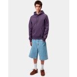 CARHARTT WIP HOODED CHASE SWEAT I033661-37YXX Purple Image 1