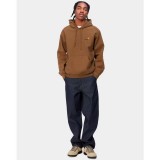 CARHARTT WIP HOODED AMERICAN SCRIPT SWEATSHIRT I028279-HZXX Brown Image 1