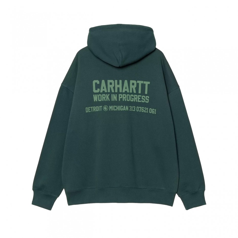 Ανδρικό Φούτερ Πετρόλ - Carhartt WIP Hooded Distance