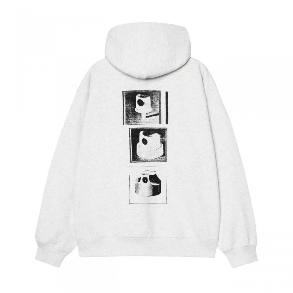 CARHARTT WIP HOODED CAPS SWEAT I036066-482XX Grey