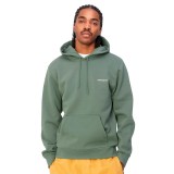 CARHARTT WIP HOODED SCRIPT EMBROIDERY SWEATSHIRT I033658-00XXX Coal Image 