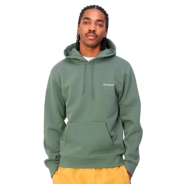 Ανδρικό Φούτερ Ανθρακί - Carhartt WIP Hooded Script Embroidery