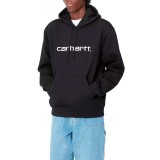 CARHARTT WIP HOODED SWEAT I030547-0D2XX Black Image 