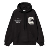 CARHARTT WIP HOODED BROWN DUCKS SWEATSHIRT I033930-89XX Black Image 