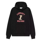Ανδρικό Φούτερ Μαύρο - Carhartt WIP Hooded Wild Dog  Εικόνα 