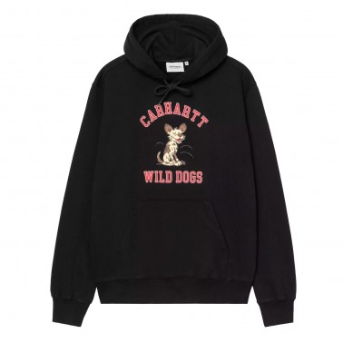 Ανδρικό Φούτερ Μαύρο - Carhartt WIP Hooded Wild Dog 