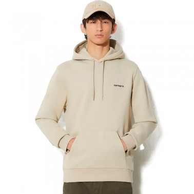 Ανδρικό Φούτερ Μπεζ - Carhartt WIP Hooded Script Embroidery