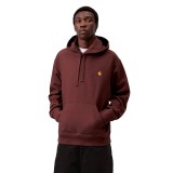 Men's Hoodie Bordeaux - Carhartt WIP Hooded American Script Image 