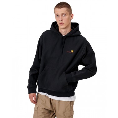 CARHARTT WIP HOODED AMERICAN SCRIPT SWEATSHIRT I028279-89XX Μαυρο