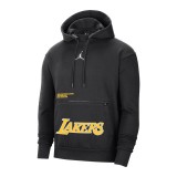 Jordan Los Angeles Lakers Courtside Statement Edition Μαύρο - Ανδρική Μπλούζα Φούτερ Μπάσκετ