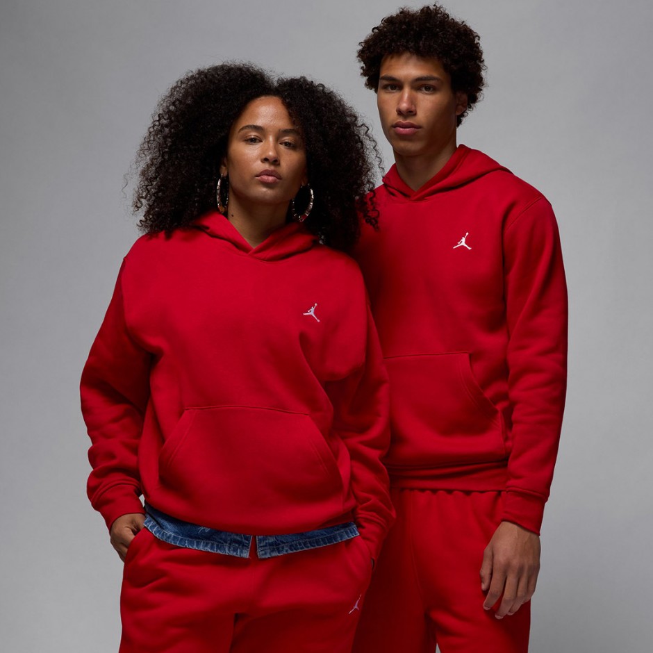 JORDAN BROOKLYN FLEECE HOODIE FV7281-687 Red