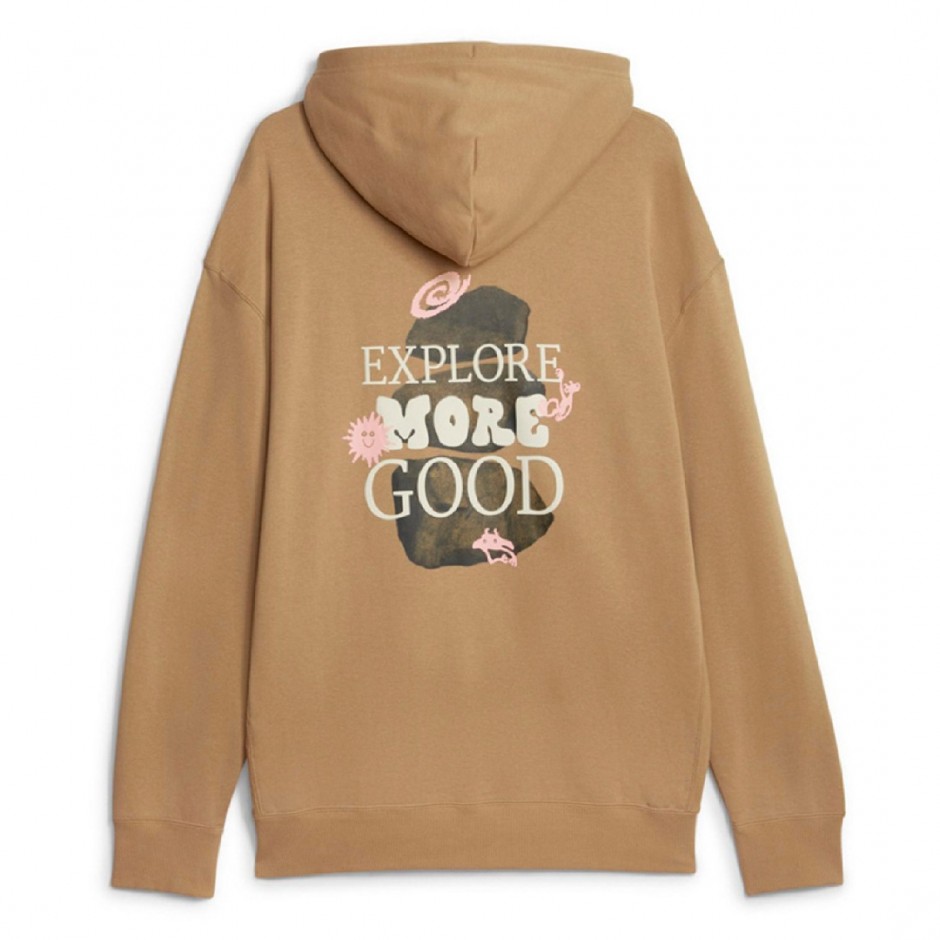 PUMA DOWNTOWN GRAPHIC HOODIE TR 621277-85 Beige