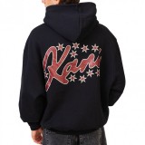 KARL KANI SIGNATURE STAR PRINT OS HOODIE KM253-015-1-BLACK Black Image 0