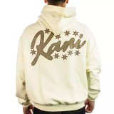 KARL KANI SIGNATURE STAR PRINT OS HOODIE KM253-015-2-BEIGE Beige Image 0