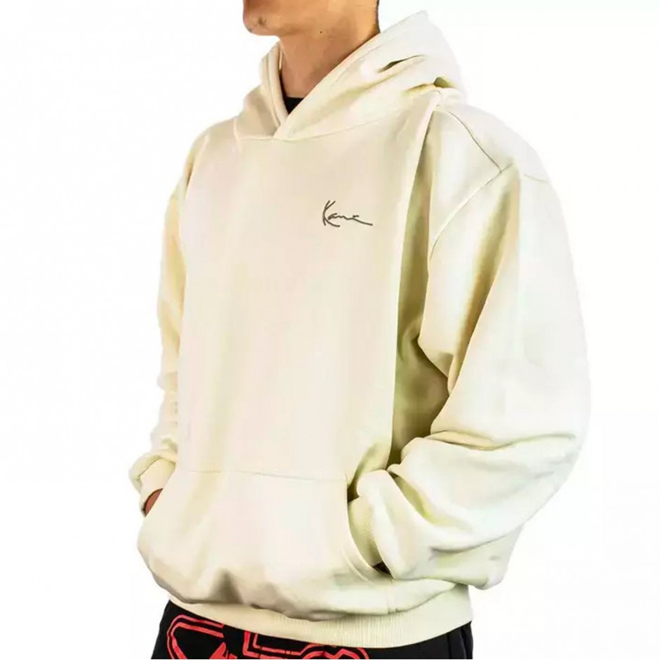 KARL KANI SIGNATURE STAR PRINT OS HOODIE KM253-015-2-BEIGE Beige