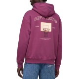 KARL KANI SIGNATURE HOOP OVERSIZED HOODIE KM263-035-2-VIOLET Purple Image 0